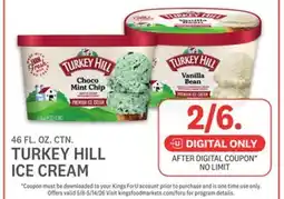 Kings Food Markets TURKEY HILL ICE CREAM offer