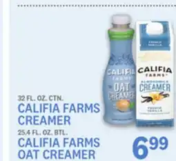 Kings Food Markets CALIFIA FARMS CREAMER 32 FL. OZ. CTN. CALIFIA FARMS OAT CREAMER 25.4 FL. OZ. BTL offer