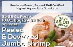 DeCicco & Sons Peeled & Deveined Jumbo Shrimp offer