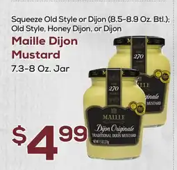 DeCicco & Sons Maille Dijon Mustard, 7.3-8 Oz. Jar offer
