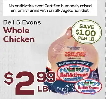 DeCicco & Sons Bell & Evans Whole Chicken offer