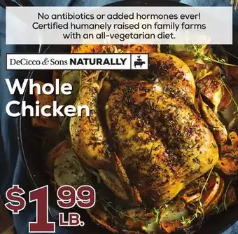 DeCicco & Sons Whole Chicken offer