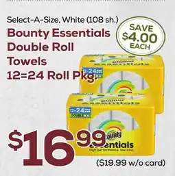 DeCicco & Sons Bounty Essentials Double Roll Towels 12=24 Roll Pkg offer