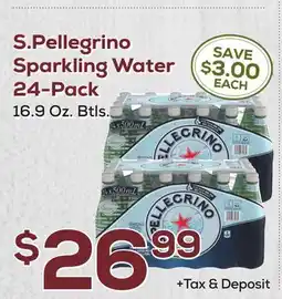 DeCicco & Sons S. Pellegrino Sparkling Water 24-Pack offer