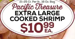 DeCicco & Sons PACIFIC TREASURE EXTRA LARGE COOKED SHRIMP offer