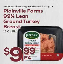 DeCicco & Sons Plainville Farms 99% Lean Ground Turkey Breast offer