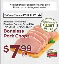 DeCicco & Sons Boneless Pork Chops offer