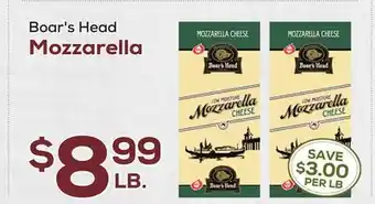 DeCicco & Sons Boar's Head Mozzarella offer