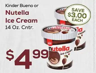 DeCicco & Sons Nutella Ice Cream offer