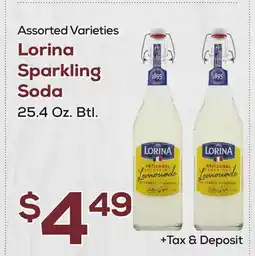 DeCicco & Sons Lorina Sparkling Soda offer