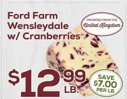 DeCicco & Sons Wensleydale w/Cranberries offer