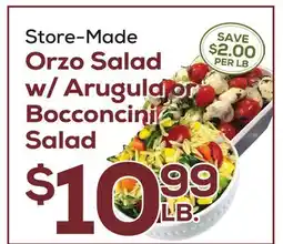 DeCicco & Sons Orzo Salad w/Arugula or Bocconcini Salad offer