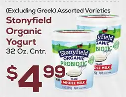 DeCicco & Sons Stonyfield Organic Yogurt offer