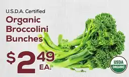 DeCicco & Sons Organic Broccolini Bunches offer