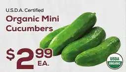 DeCicco & Sons Organic Mini Cucumbers offer