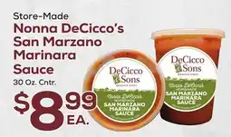 DeCicco & Sons Nonna DeCicco's Son Marzano Marinara Sauce offer