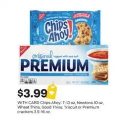CVS Chips Ahoy! 7-13 oz, Newtons 10 oz, Wheat Thins, Good Thins, Triscuit or Premium crackers 3.5-16 oz offer