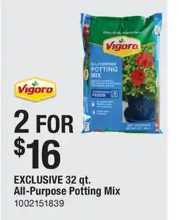 The Home Depot VIGORO 32 qt. All-Purpose Potting Mix offer