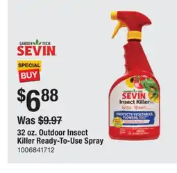 The Home Depot Sevin 32 oz. Outdoor Insect Killer Ready-To-Use Spray offer