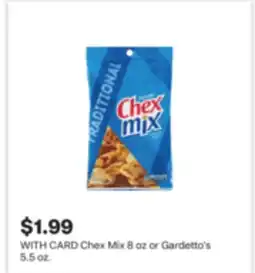 CVS Chex Mix 8 oz or Gardetto's 5.5 oz offer