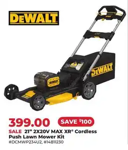 Runnings 21 2X20V MAX XR Cordless Push Lawn Mower Kit offer