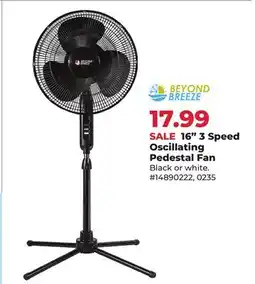 Runnings 16 3 Speed Oscillating Pedestal Fan offer