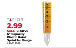 Runnings ClearVu 6 Capacity Plastic Rain/Sprinkler Gauge offer