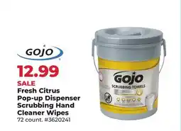 Runnings Fresh Citrus Pop-up Dispenser Scrubbing Hand Cleaner Wipes offer