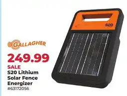 Runnings S20 Lithium Solar Fence Energizer offer