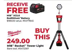 Runnings M18 Rocket Tower Light offer