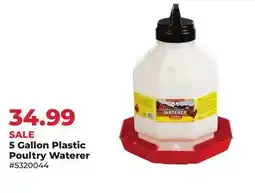 Runnings 5 Gallon Plastic Poultry Waterer offer