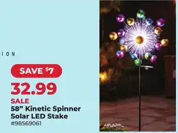 Runnings 58 Kinetic Spinner Solar LED Stake offer