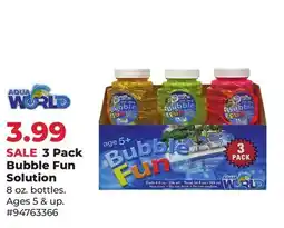 Runnings 3 Pack Bubble Fun Solution offer