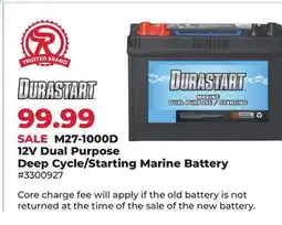 Runnings 12V Dual Purpose Deep Cycle/Starting Marine Battery offer