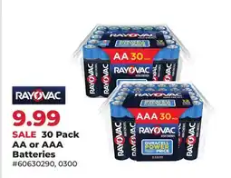 Runnings 30 Pack AA or AAA Batteries offer