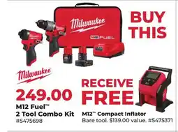 Runnings M12 Fuel 2 Tool Combo Kit offer