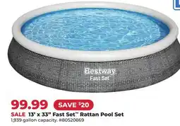 Runnings 13' x 33 Fast Set Rattan Pool Set offer