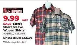 Runnings Men's Short Sleeve Woven Shirts offer