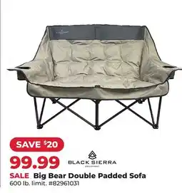 Runnings Big Bear Double Padded Sofa offer