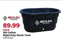 Runnings 100 Gallon Rigid Poly Stock Tank offer