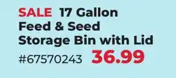 Runnings 17 Gallon Feed & Seed Storage Bin with Lid offer