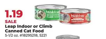 Runnings Leap Indoor or Climb Canned Cat Food offer