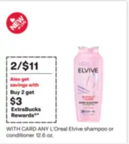 CVS ANY L'Oreal Elvive shampoo or conditioner offer