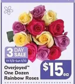 Safeway Overjoyed One Dozen Rainbow Roses offer