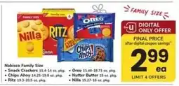 Safeway Nabisco Family Size offer