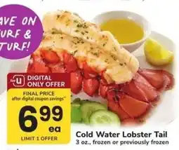 Safeway Cold Water Lobster Tail offer
