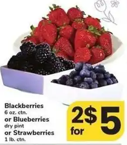 Safeway Blackberries, Blueberries, or Strawberries offer