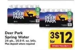 Safeway Deer Park Spring Water offer