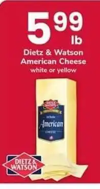 Safeway Dietz & Watson American Cheese offer