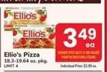 Safeway Ellio's Pizza offer
